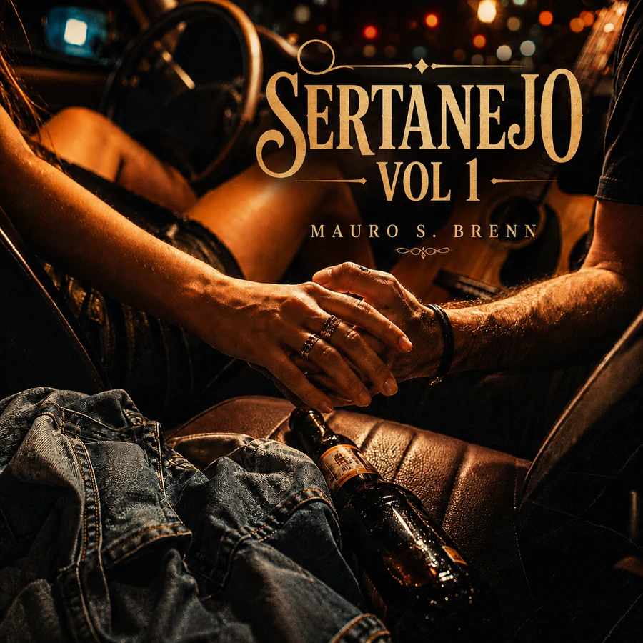 Capa oficial de Sertanejo, Vol. 1, de Mauro S. Brenn.